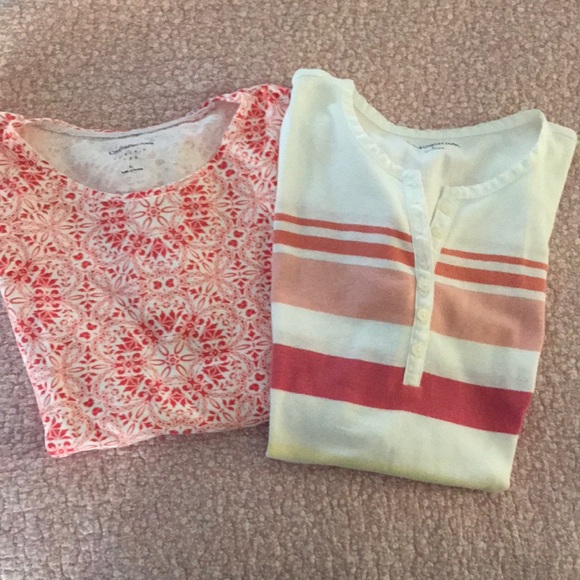 Croft and Barrow size large two shirts both short sleeves. - Picture 1 of 5